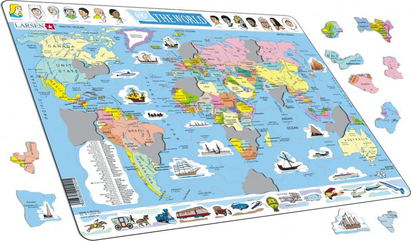 legpuzzel Maxi Wereld 107 stukjes