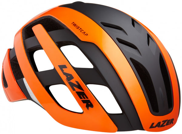 fietshelm Century led unisex oranje/zwart maat 52-56 cm