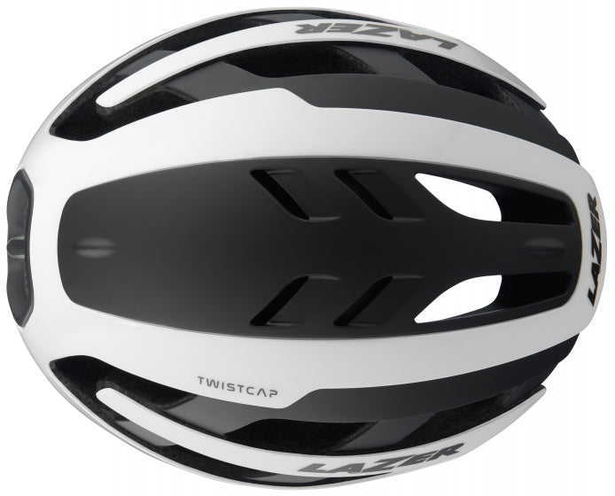 fietshelm Century led unisex wit/zwart maat 58-61 cm