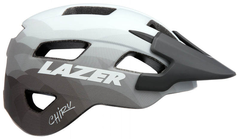 fietshelm Chiru unisex wit/zwart maat 55-59 cm