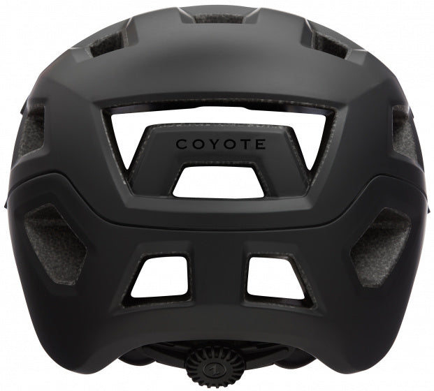 fietshelm Coyote unisex zwart maat 52-56 cm
