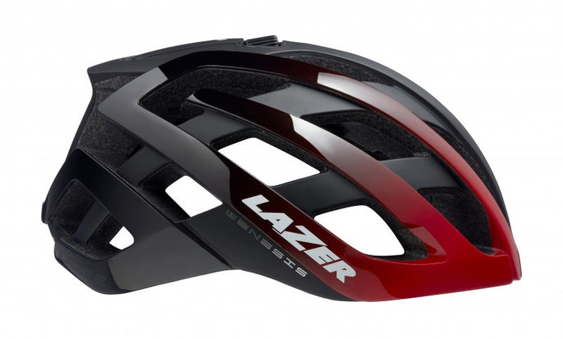 fietshelm Genesis unisex rood/zwart maat 52-56 cm