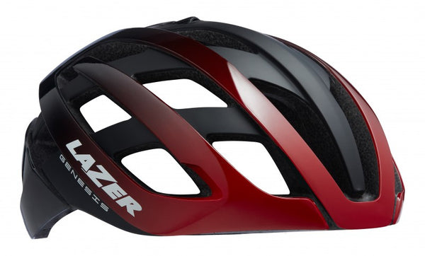 fietshelm Genesis unisex rood/zwart maat 52-56 cm