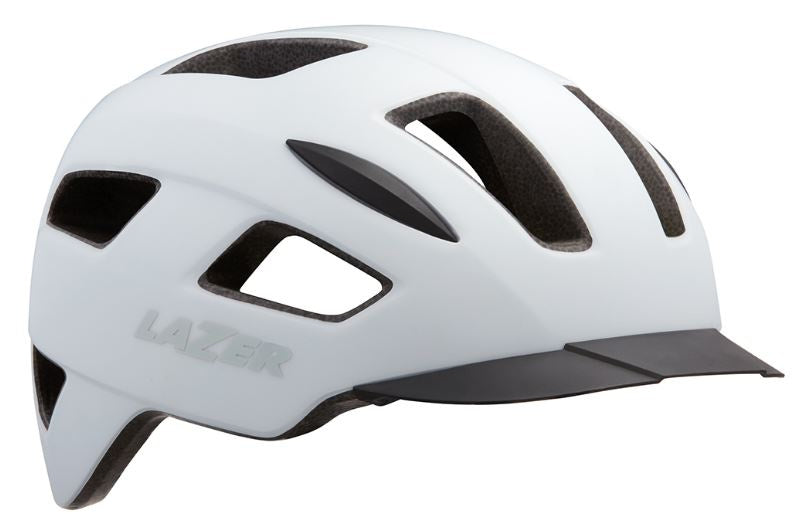 fietshelm Lizard polycarbonaat wit maat 58-61 cm