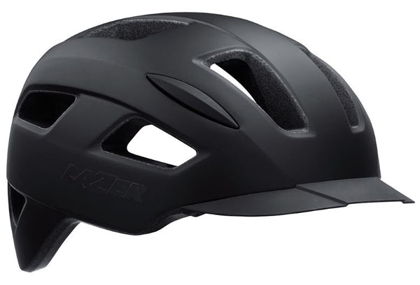fietshelm Lizard polycarbonaat zwart maat 58-61 cm