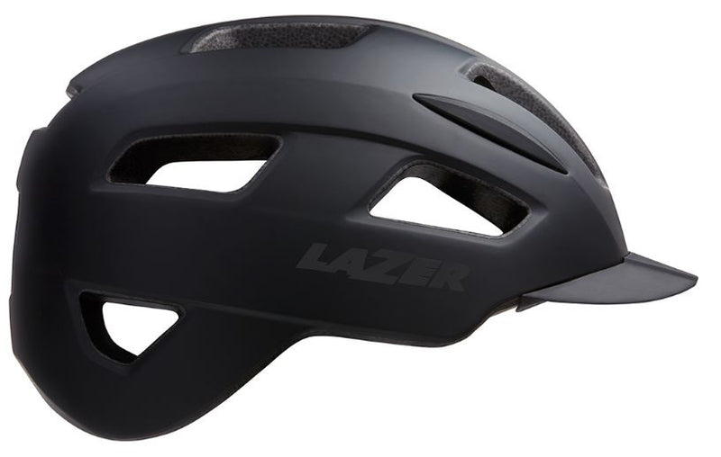 fietshelm Lizard polycarbonaat zwart maat 55-59 cm