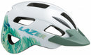 kinderhelm Gekko junior wit/groen maat 50-56 cm
