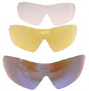 lenzenset fietsbril M1-S (metalen neusstuk) 3-delig blauw