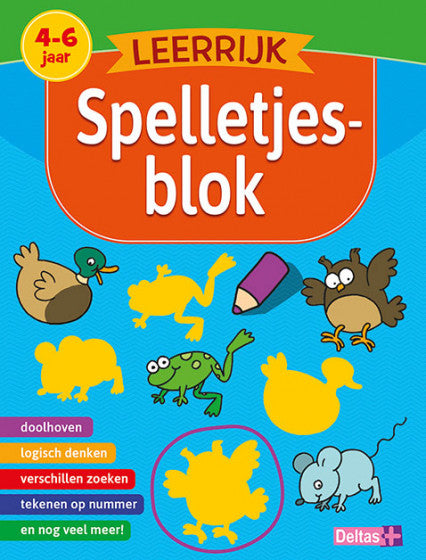 Deltas Leerrijk Spelletjesblok 4-6 Jaar