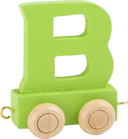 Small Foot - Houten Lettertrein Oranje - C - 12 stuks