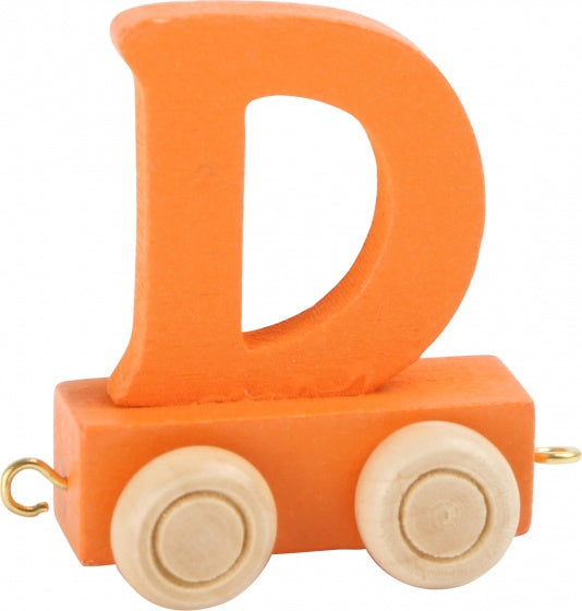 Small Foot - Houten Lettertrein Groen - E - 12 stuks