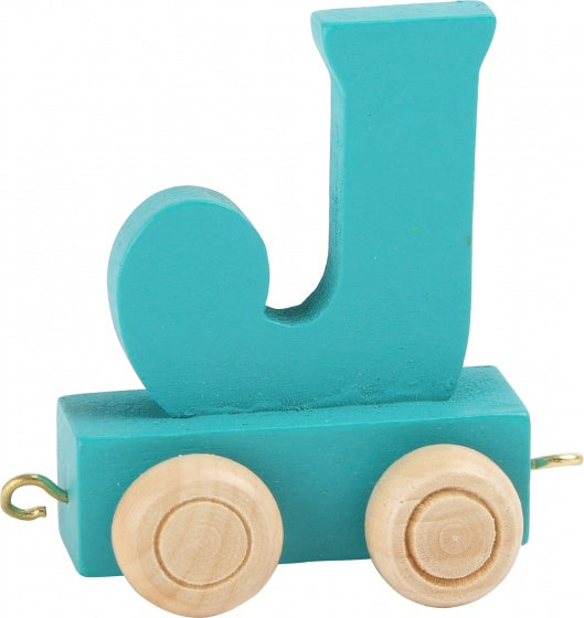 Gekleurde Lettertrein J