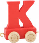 Small Foot - Houten Lettertrein Rood - K - 12 stuks