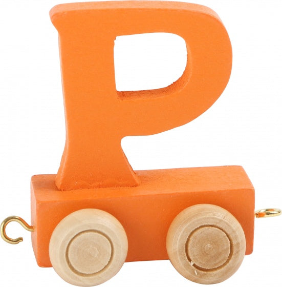 Small Foot - Houten Lettertrein Groen - Q - 12 stuks