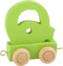 Gekleurde letter trein R