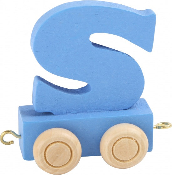 treinletter S blauw 6,5 cm