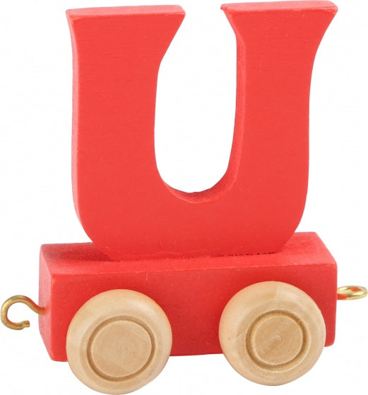 Gekleurde lettertrein U