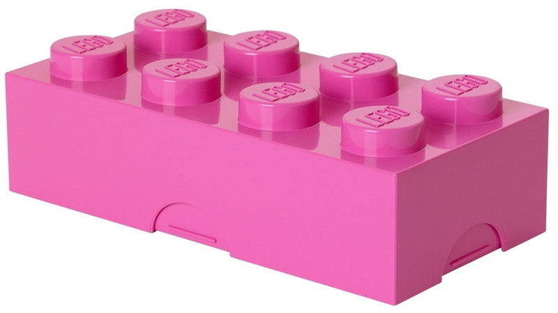 broodtrommel Brick 8 junior 20 x 10 x 7,5 cm PP roze