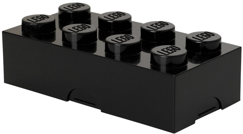 broodtrommel Brick 8 junior 20 x 10 x 7,5 cm PP zwart