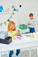 Opberglade Lego brick 8 zwart