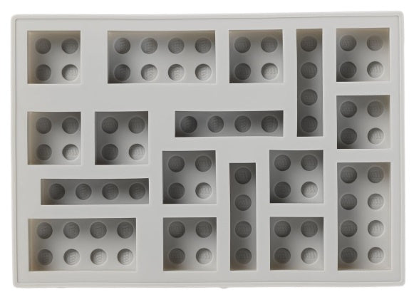 ijsblokjesvorm 17 x 12 x 1,8 cm siliconen grijs