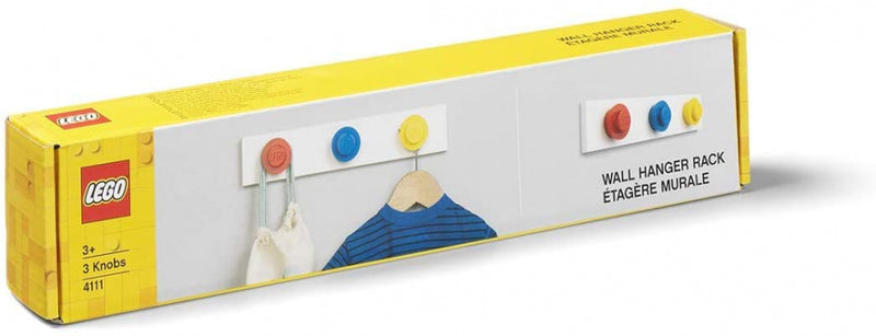 kapstok 33 x 6,5 cm polypropeen rood/geel/blauw