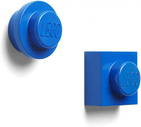 magneten 4,7 cm ABS/metaal blauw 2 stuks