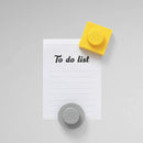 magneten 4,7 cm ABS/metaal zwart 2 stuks