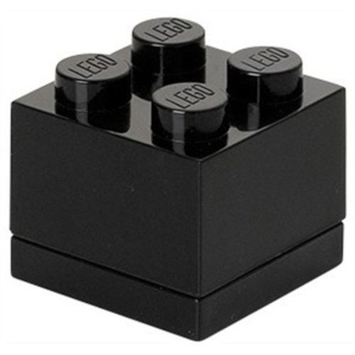 mini-opbergsteen 4 noppen 4,6 x 4,3 cm polypropeen zwart