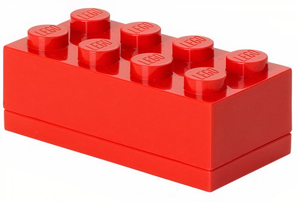 LEGO Opbergbox: mini brick 8 rood