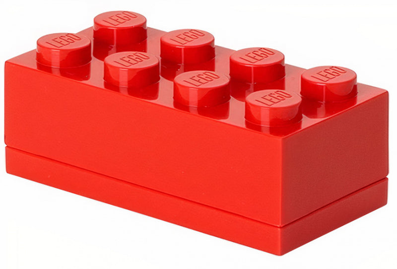 LEGO Opbergbox: mini brick 8 rood