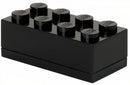 mini-opbergsteen 8 noppen 4,6 x 9,2 cm polypropeen zwart