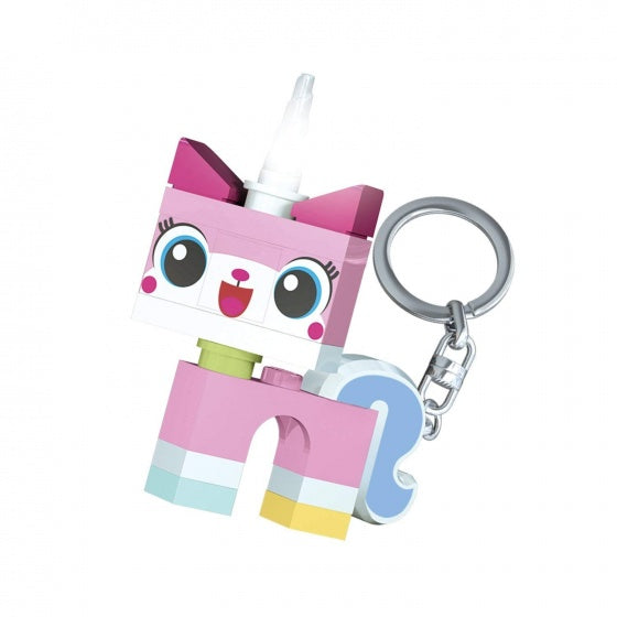 Movie 2: Unikitty sleutelhanger met licht 7 cm roze