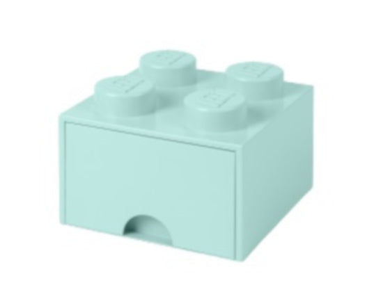 opbergdoos Brick 6 liter 25 x 18 cm lichtblauw