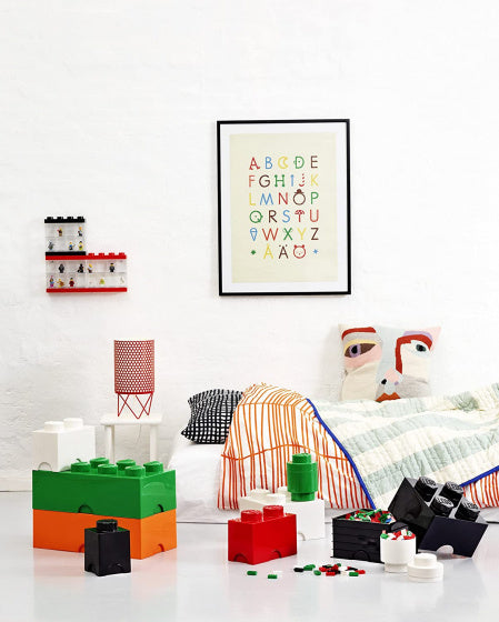 Opbergbox LEGO - brick 4 zwart - LEGO License