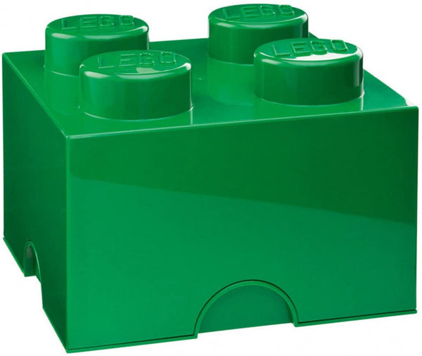 opbergsteen 4 noppen 25 x 18 cm polypropeen groen
