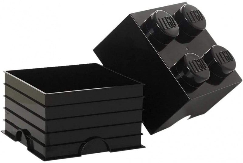 Opbergbox LEGO - brick 4 zwart - LEGO License