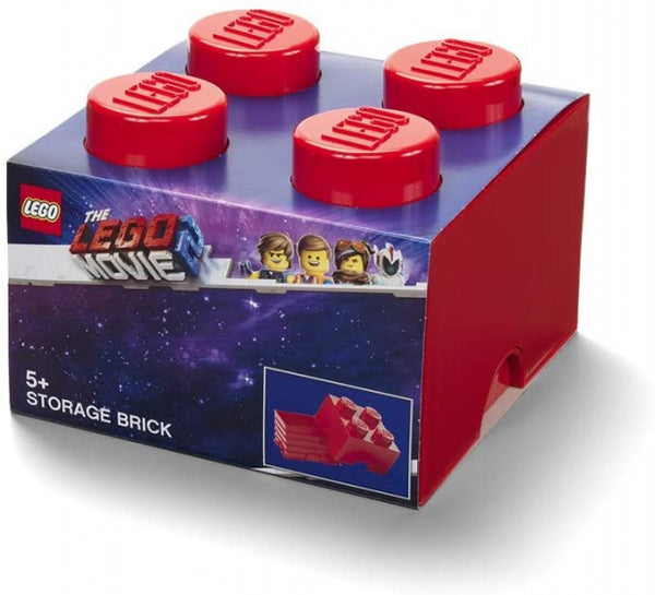 opbergsteen Movie II 4 noppen 25 x 18 cm PP rood