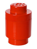 opbergsteen rond 1 nop 12,3 x 18 cm polypropeen rood