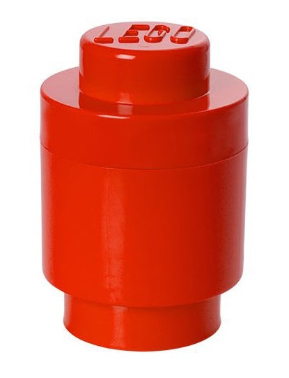 opbergsteen rond 1 nop 12,3 x 18 cm polypropeen rood
