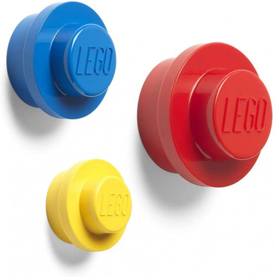 wandhaken 4,7-9,4 cm PP rood/geel/blauw 3 stuks