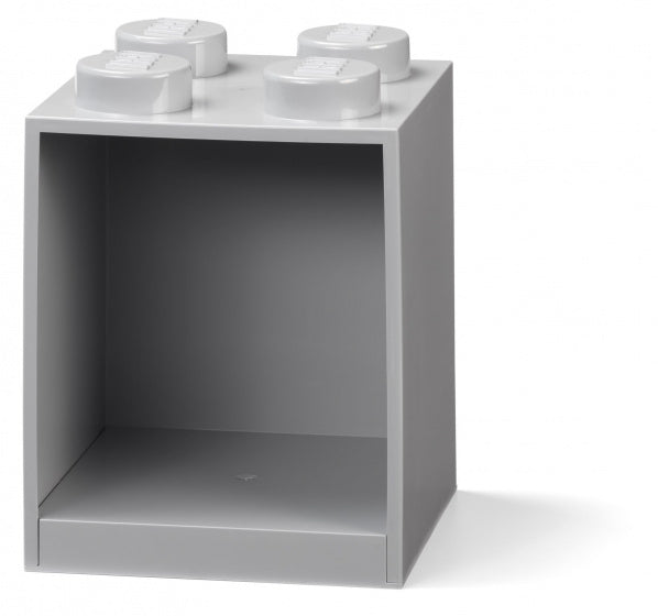 wandschap 4 noppen 16 x 16 x 21 cm polypropyleen grijs