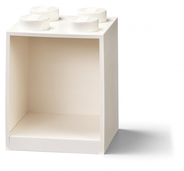 wandschap 4 noppen 16 x 16 x 21 cm polypropyleen wit