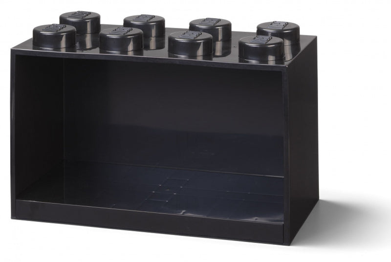 wandschap 8 noppen 32 x 16 x 21 cm polypropyleen zwart