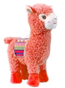 knuffellama Lama Medio junior 20 cm pluche rood