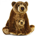 knuffelbeer grizzly junior 31 cm pluche bruin