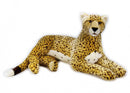 knuffelcheeta junior 110 cm pluche geel/wit/zwart