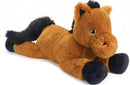 knuffeldier paard junior 80 cm pluche bruin