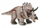 knuffeldino Triceratops junior 71 x 34 cm pluche beige/zwart