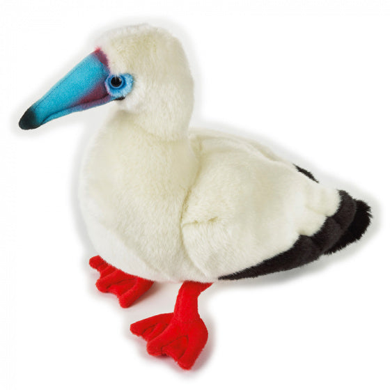 knuffelroodpootgent junior 35 cm pluche wit/rood/blauw